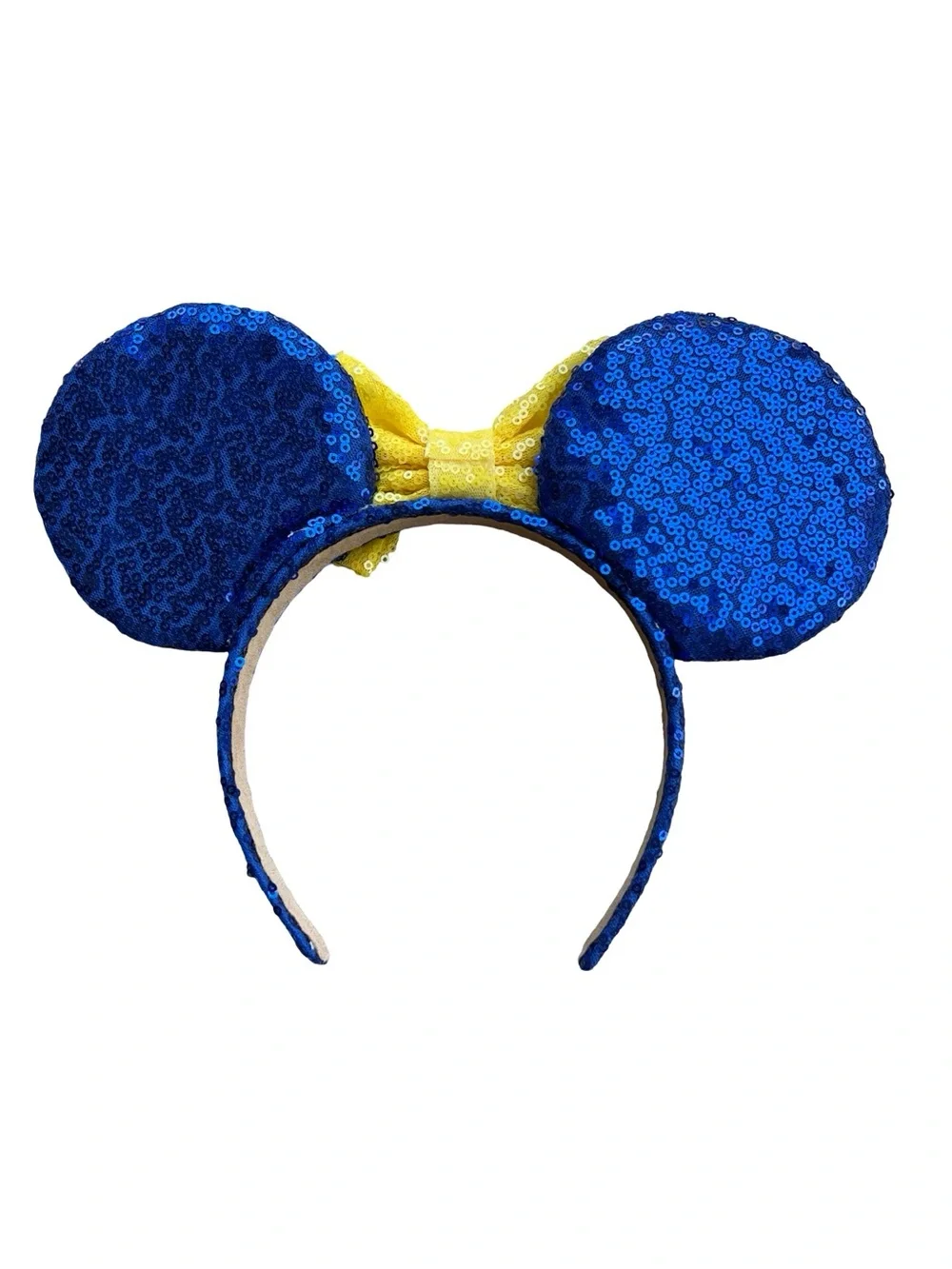 Snow White x Minnie Mickey Mouse Ears Sequined Headband Bow Classic Disney-bound